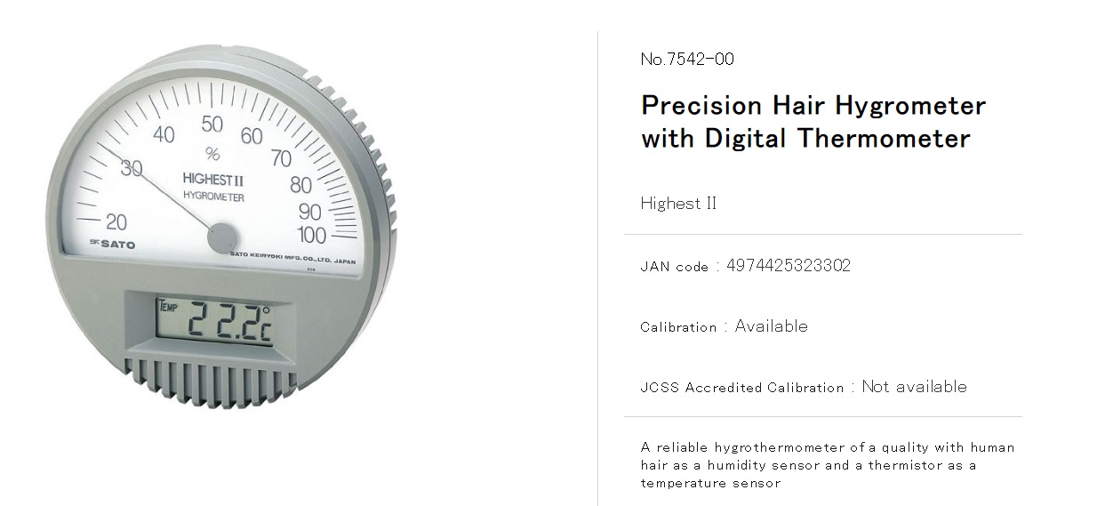 Hair Hygrometer Diagram